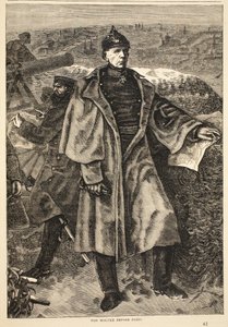 पेरिस से पहले वॉन मोल्टके, नवंबर 1870, फ्रांस और जर्मनी के बीच युद्ध के कैसेल्स इतिहास का चित्रण, 1870-1871 द्वारा जर्मन स्कूल