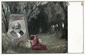 विश्व के कर्मचारी एकजुट हो गए! (रंग लिथो) द्वारा जर्मन स्कूल