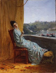 जापानी महिला, 1880-1885। द्वारा गेरोलमो इंडुनो