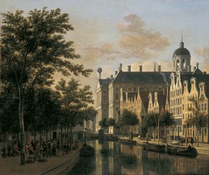 Nieuwezijds फूल बाजार, एम्स्टर्डम के साथ Voorburgwal