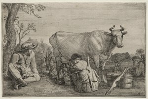 द मिल्कमेड, 1643। द्वारा गेरिट क्लेज़। ब्लेकर