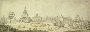 कोलोमेन्सकोय का दृश्य, 1795 द्वारा जियाकोमो एंटोनियो डॉमेनिको क्वेर्नेगी