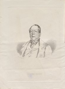 संगीतकार गियोचिनो एंटोनियो रॉसिनी का पोर्ट्रेट 1792-1868, 1852। द्वारा जियाकोमो लुज़ाति