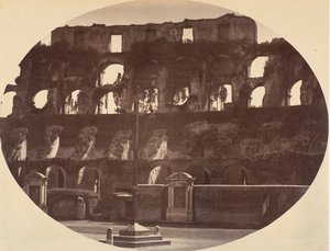 कोलोसियम का आंतरिक भाग, 1850 का दशक। द्वारा जिआम्बतिस्ता अल्टाडोना