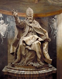 पोप अर्बन VIII, जियान लोरेंजो बर्निनी (1598-1680) और सहायकों द्वारा, मार्बल द्वारा जियान लोरेंजो बर्निनी