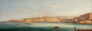1869 में मनोले द्वीप से वेलेटा का दृश्य