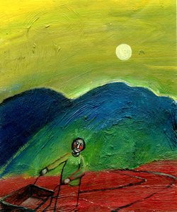 आई हैड एवरीथिंग आई नीड, 2003 (कागज पर तेल) द्वारा गिगी सडबरी