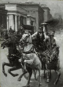 रश टू द फायर, c.1900