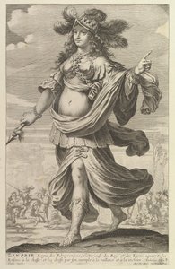 ज़ेनोबिया, 1647. निर्माता: गाइल्स रूसेलेट, अब्राहम बोस।