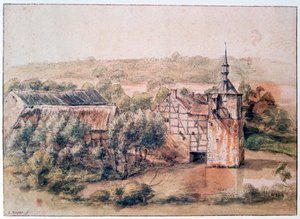 मकान के साथ लैंडस्केप, c1643-1687