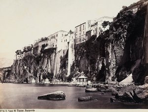 Tasso का घर Sorrento . के समुद्र के ऊपर सरासर है द्वारा जियोर्जियो गर्मी