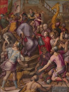 लोरेंजो द मैग्नीफिशियल को राजदूतों की श्रद्धांजलि, 1556-1558 द्वारा जियोर्जियो वासरी