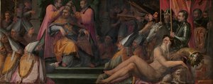 1555-1562 में पापोवेस के लिए जियोवानी डी मेडिसी का चुनाव द्वारा जियोर्जियो वासरी