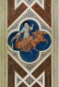 एलिय्याह को आकाश में ले जाया जा रहा है, विवरण से जीवन और मसीह का जुनून, Giotto . द्वारा द्वारा गियोटो (c.1266 1337)