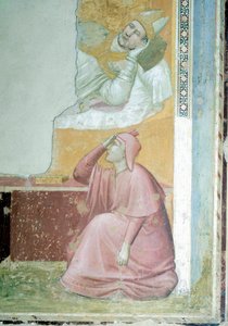 असीसी के बिशप गुइडो के लिए सेंट फ्रांसिस की उपस्थिति, Giotto (1267-1337) द्वारा, फ्रेस्को, विवरण, सांता क्रॉस की बेसिलिका, बर्डी चैपल, फ्लोरेंस द्वारा गियोटो (c.1266 1337)