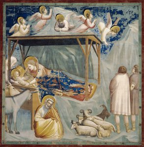 गियोटो (1267-1337) द्वारा जन्म, भित्तिचित्रों के चक्र से विस्तार जीवन और मसीह का जुनून