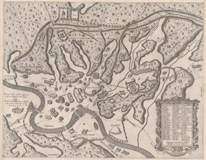 रोमन भव्यता का दर्पण: प्राचीन रोम, और इसकी पहाड़ियाँ, पश्चिम से, 1582, 1582।