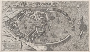 रोमन भव्यता का दर्पण: रोम का बंदरगाह, 1581., 1581। द्वारा जियोवानी एम्ब्रोगियो ब्रैम्बिला
