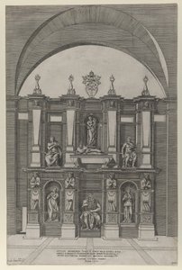 रोमन भव्यता का दर्पण: जूलियस II का सेपुलचर, 1582., 1582। द्वारा जियोवानी एम्ब्रोगियो ब्रैम्बिला