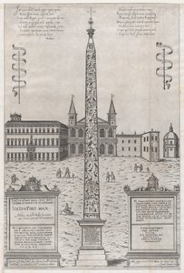 रोमन भव्यता का दर्पण: कॉन्सटेंटाइन का मिस्री ओबिलिस्क, 1589., 1589।