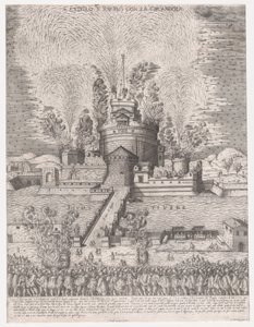 रोमन भव्यता का दर्पण: Castel Sant'Angelo, रोम में गिरंडोला, 1579, 1579, 1579।