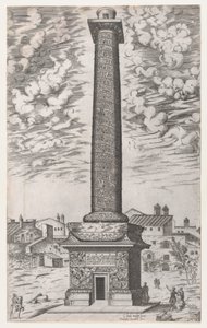 रोमन भव्यता का दर्पण: ट्रोजन का स्तंभ, 1581-86।, 1581-86। द्वारा जियोवानी एम्ब्रोगियो ब्रैम्बिला
