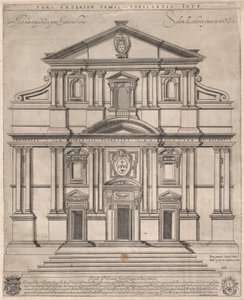 द गेसू, रोम, 'स्पेकुलम रोमाने मैग्निफिसेंटिया:' से, 1589., 1589। द्वारा जियोवानी एम्ब्रोगियो ब्रैम्बिला