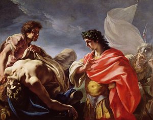 Achilles पेट्रोक्लस के शरीर को शामिल करते हुए