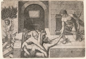 मानवता के बचाव का रूपक: सदाचार मरुस्थल, सी। 1500-1505। द्वारा जियोवन्नी एंटोनियो दा ब्रेशिया