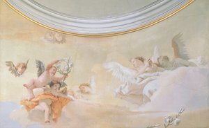 गिआम्बतिस्ता टाईपोलो (1696-1770), फ्रेस्को, विवरण, पवित्रता की वक्तृत्व कला, उडीन द्वारा अनुमान द्वारा जियोवन्ती बतिस्ता टाईपोलो