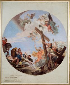 सच्चे क्रॉस की खोज (कैनवास पर तेल, सी। 1743) द्वारा जियोवन्ती बतिस्ता टाईपोलो