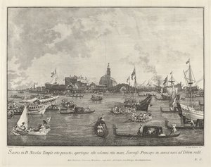 द डोगे इन द बुकिंटोरो लीविंग सैन निकोलो डी लिडो, 17631766।
