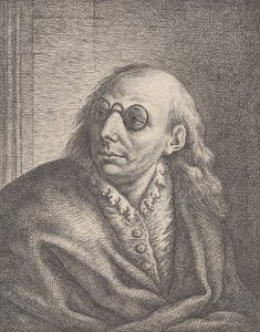 लुका गियोर्डानो का चित्र, गोल चश्मा पहने और बाईं ओर देख रहा है, 1692-1727।, 1692-1727। द्वारा जियोवानी बतिस्ता कैटेनारो