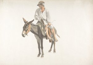 एक गधे पर किसान, सीए। 1783-87।