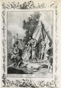 जेरूसलम डिलीवर, कैंटो III, जियोवन्नी बतिस्ता पियाजेट्टा (1683-1754) द्वारा चित्रण Torquato Tasso (1544-1595) की कविता के लिए, 1745, इटली में वेनिस में प्रकाशित संस्करण