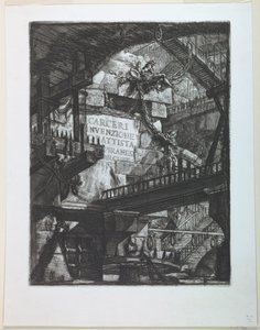 कार्सेरी श्रृंखला, शीर्षक पृष्ठ द्वारा Giovanni Battista Piranesi
