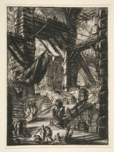 कार्सेरी, VIII: ट्रॉफियों के साथ सीढ़ी द्वारा Giovanni-Battista Piranesi