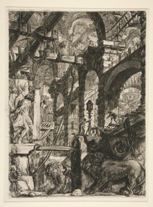 कार्सेरी, वी: द लायन बेस-रिलीफ्स द्वारा Giovanni-Battista Piranesi