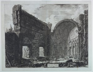 टिवोली के पास हैड्रियन का विला, quot;रोम के दृश्यquot; (1748-1778) द्वारा Giovanni Battista Piranesi