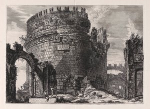 सेसिलिया मेटेला का मकबरा  द्वारा Giovanni-Battista Piranesi