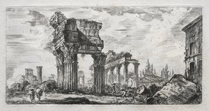 बृहस्पति थंडरर का मंदिर द्वारा Giovanni Battista Piranesi