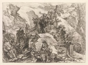 कंकाल, ग्रोटेस्की (ग्रोटेस्क) से द्वारा Giovanni-Battista Piranesi
