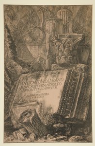 शीर्षक पृष्ठ: एंटीचिट डी द्वारा Giovanni-Battista Piranesi
