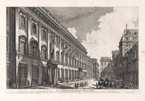 रोम के दृश्यों से ओडेस्काल्ची पैलेस का दृश्य द्वारा Giovanni-Battista Piranesi