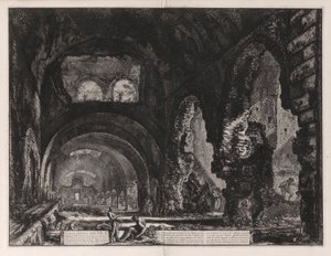 मायसेनस विला का आंतरिक दृश्य  द्वारा Giovanni-Battista Piranesi