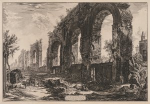रोम के दृश्य: द एक्वाडक्ट ऑफ नीरो, 1775।