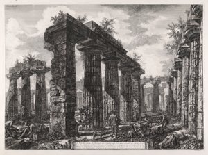 प्रोनाओस के अवशेषों का दृश्य द्वारा Giovanni-Battista Piranesi