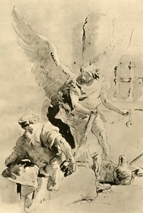 18 वीं सदी, 1928 के मध्य में जेल में एक एंजेल एपोस्टल पीटर को दिखाई देता है द्वारा जियोवन्ती बतिस्ता टाईपोलो