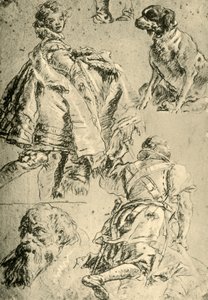 Würzburg, 1751-1752, 1928 में निवास में कैसरसाल में फ्रेस्को के लिए विस्तृत अध्ययन द्वारा जियोवन्ती बतिस्ता टाईपोलो