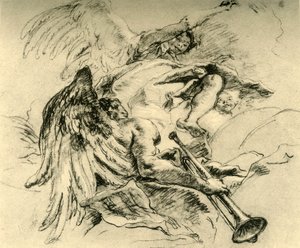 एन्जिल्स का समूह, c1754, 1928 द्वारा जियोवन्ती बतिस्ता टाईपोलो